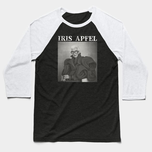 Iris Apfel Baseball T-Shirt by PlokadStories